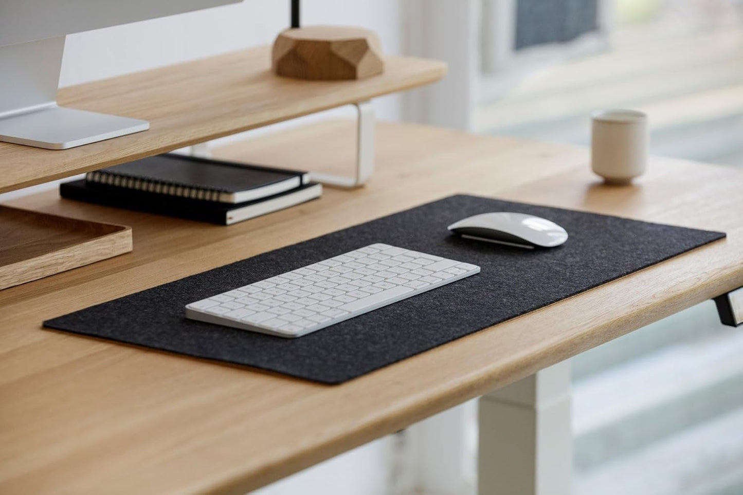 TIERNO Felt Desk Mat | Idel for Gaming, Home, and Office | Work from Home Gadget & Accessories for Laptop Keyboard and Mouse | Anti-Skid Table Mat | Anti Slip Writing Pad for Table