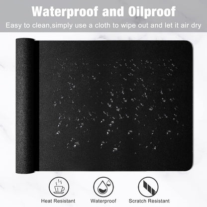 TIERNO Desk Pad, PU Leather Desk Mat, Extended Mouse Pad, Waterproof Desk Blotter Protector, Ultra Thin Large Laptop Keyboard Mat, Non-Slip Desk Writing Pad for Office Home